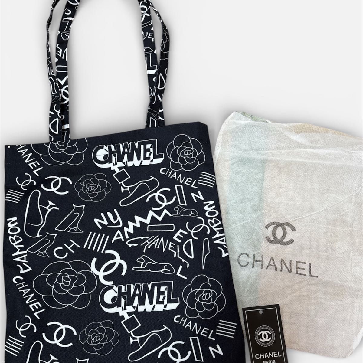 CHANEL ノベルティーシャネル ノベルティ VIPギフト トートバッグ 帆布