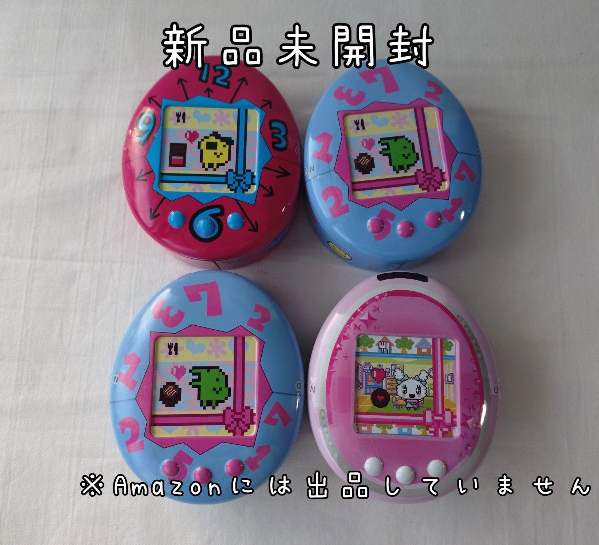 新品未開封 たまごっち チョコ缶 4つセット まめっち くちぱっち