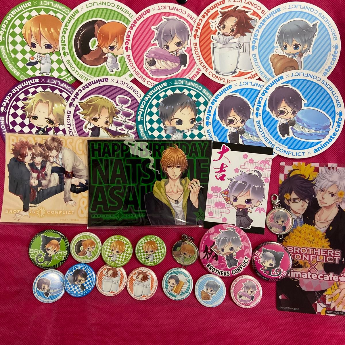 BROTHERS CONFLICT ブラコン グッズ まとめ売り 缶バッジ コースター