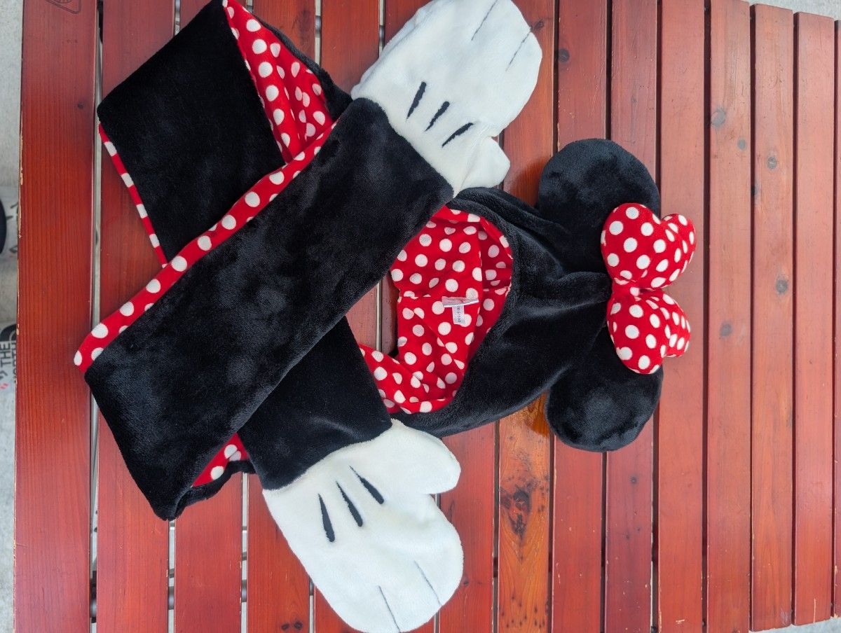ディズニー ミニーマウス ファンキャップ マフラーキャップ