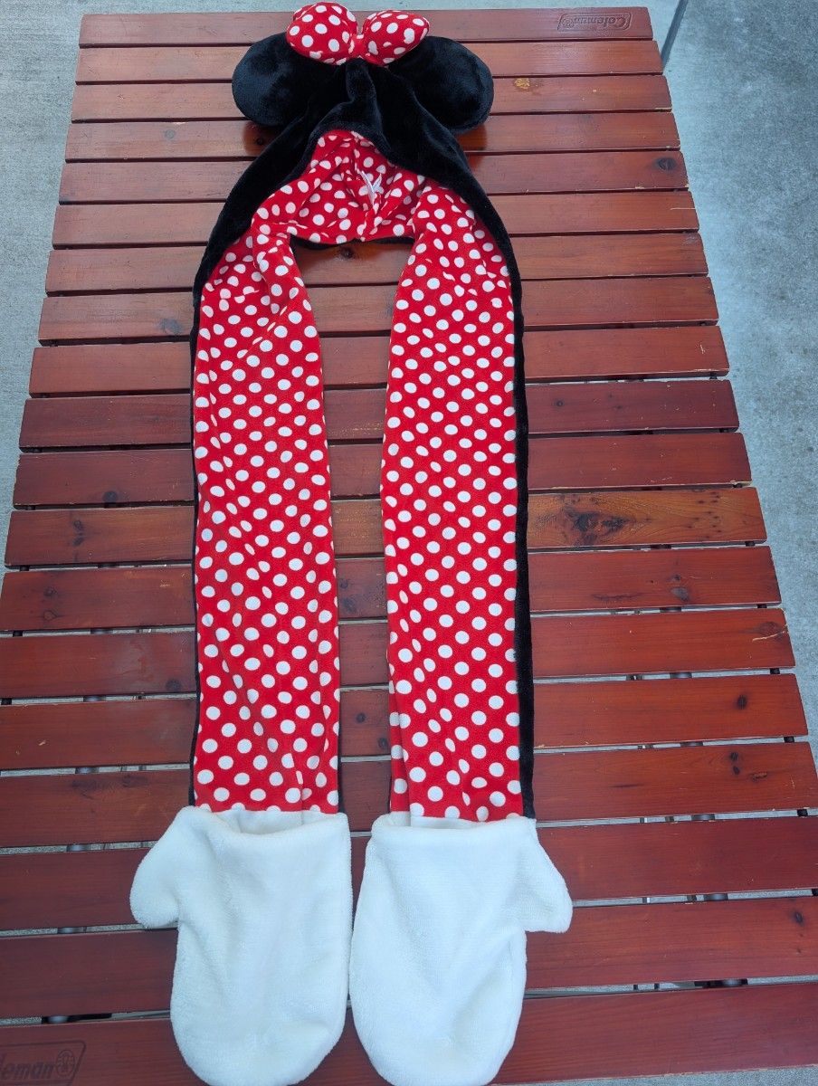 ディズニー ミニーマウス ファンキャップ マフラーキャップ