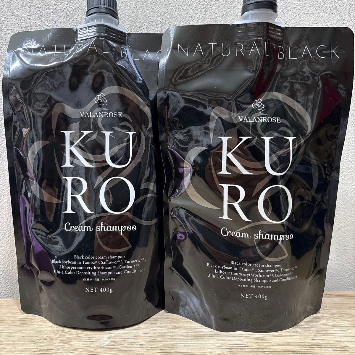 VR バランローズ KUROクリームシャンプーナチュラルブラック400g×2個