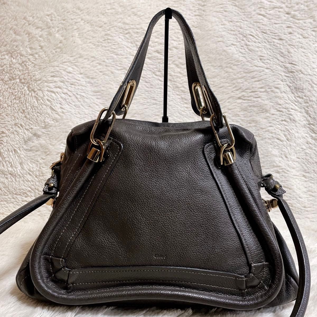 美品 Chloe クロエ パラティ 2way トートバッグ ショルダーバッグ