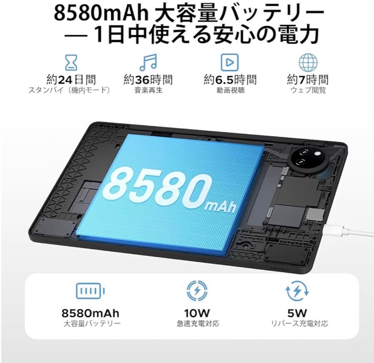 Android 15 タブレット 11インチ 30GB+128GB 8コアCPU｜Yahoo!フリマ