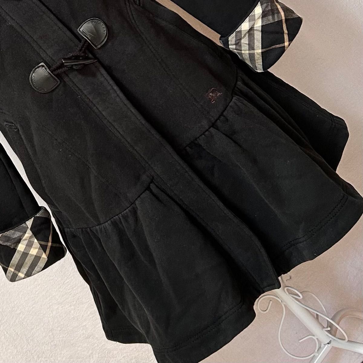 美品 バーバリー ブルーレーベル ダッフルコート フロントジッパー