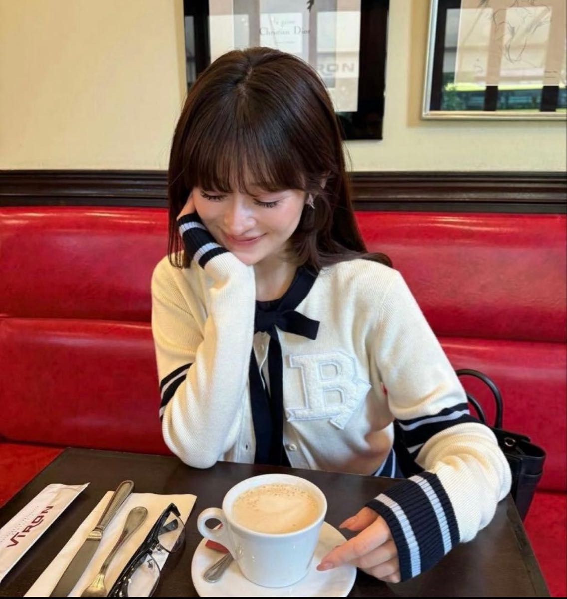 Bibiy B CLUB TIE CARDIGAN ホワイト｜Yahoo!フリマ（旧PayPayフリマ）