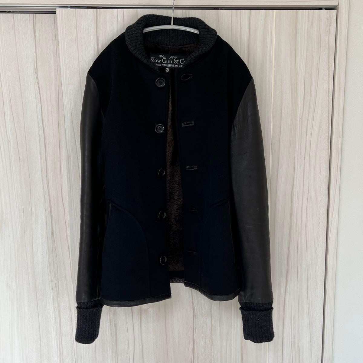 希少サイズ Slow Gunスロウガン ラムレザースタジャン キムタク 羊革