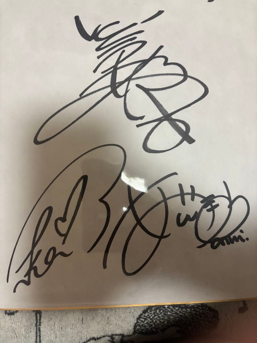 声優三姉妹 チームY 直筆サイン入り色紙 愛美 伊藤彩沙 佐々木未来