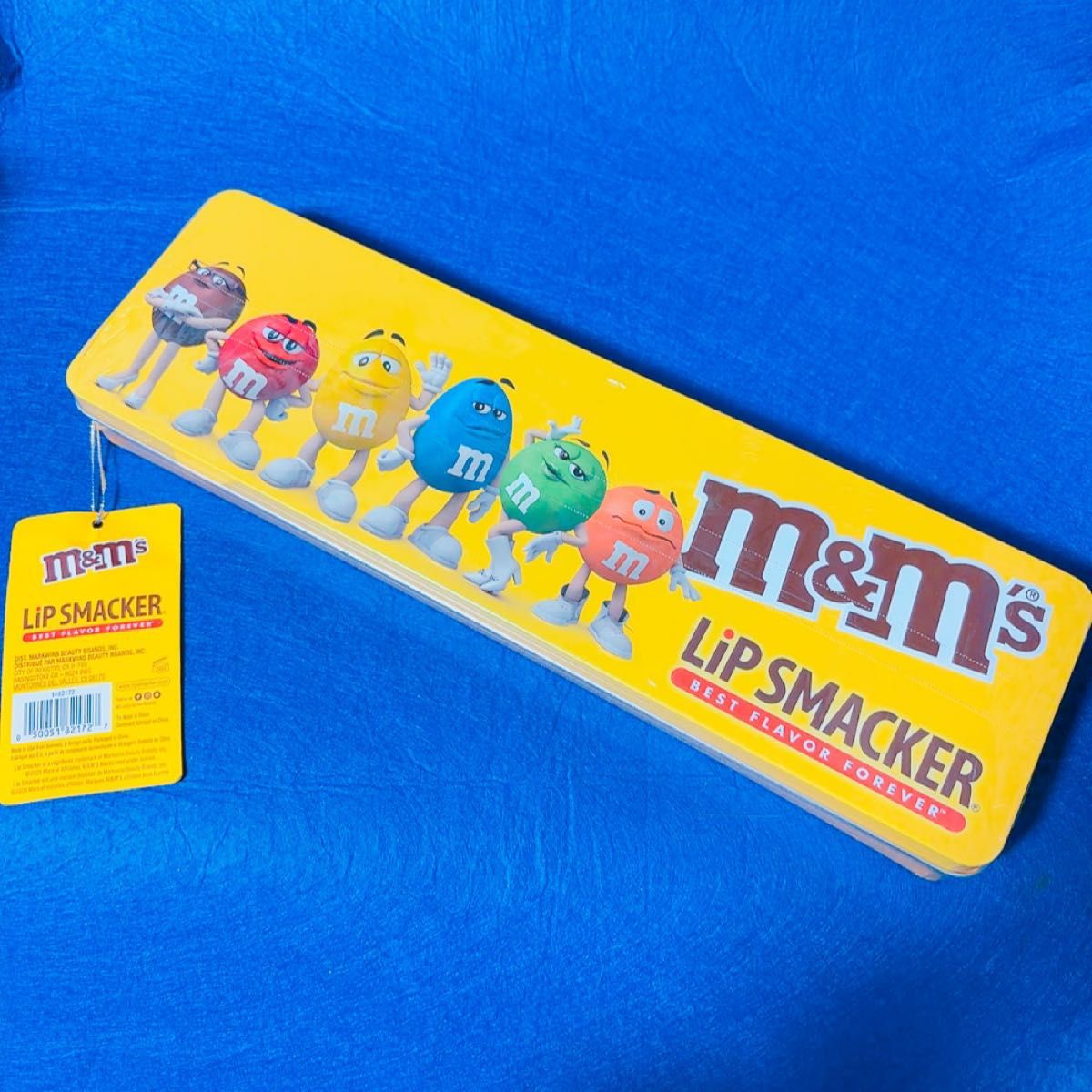 リップスマッカー LiP SMACKER M&M's エムアンドエムズ チョコ 12本 缶