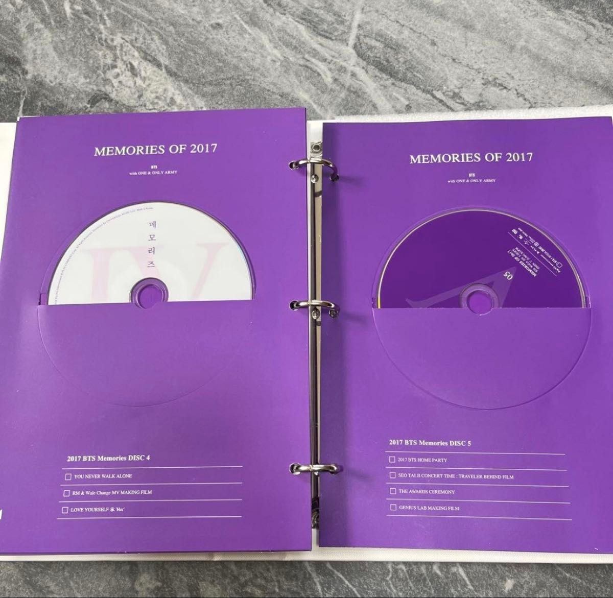 BTS 2017年メモリーズ DVD5枚組 【テヒョントレカ付き】｜Yahoo!フリマ