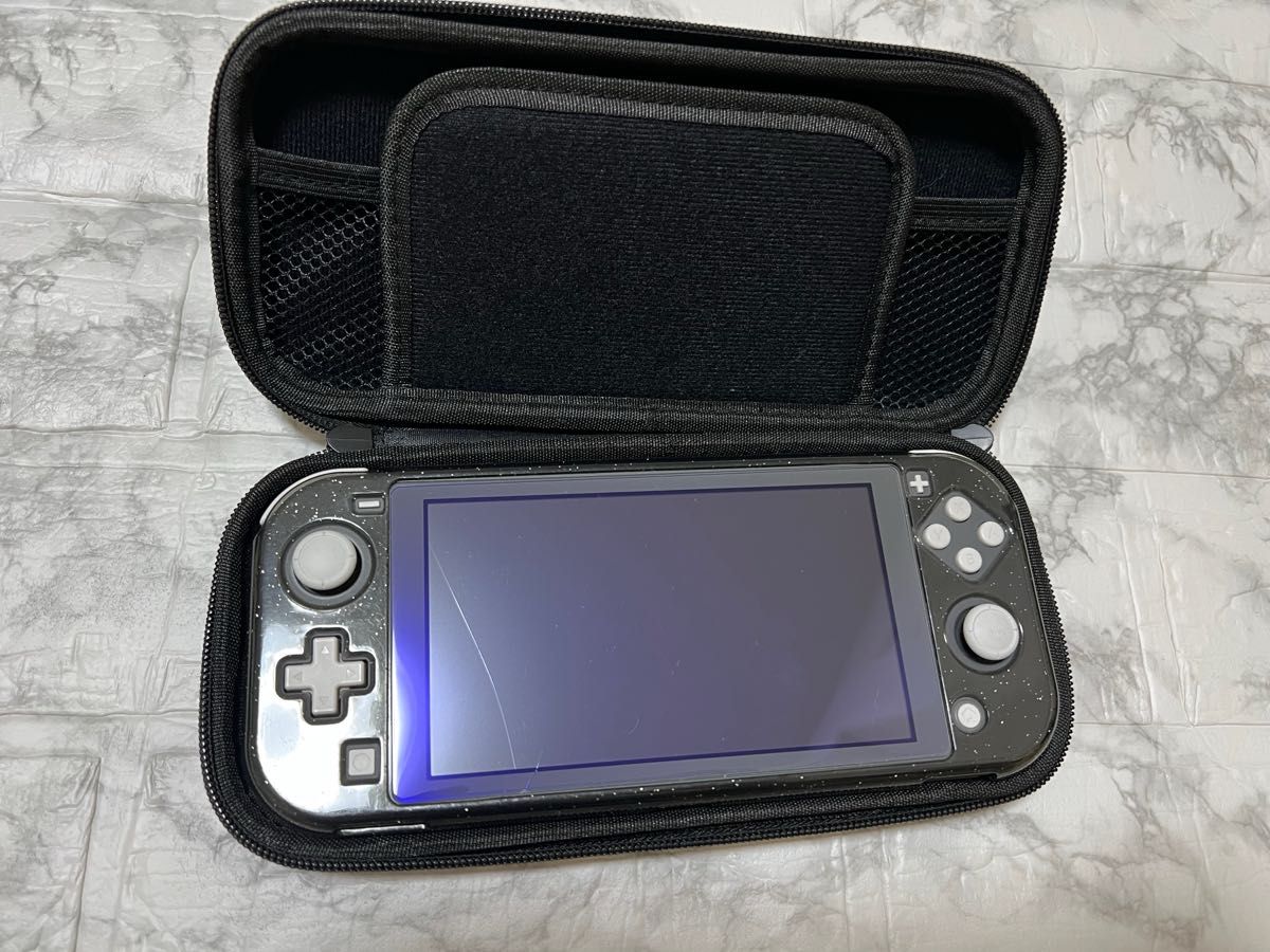 初期化 通電確認済み Nintendo Switch Lite グレー ケース 128ギガSD