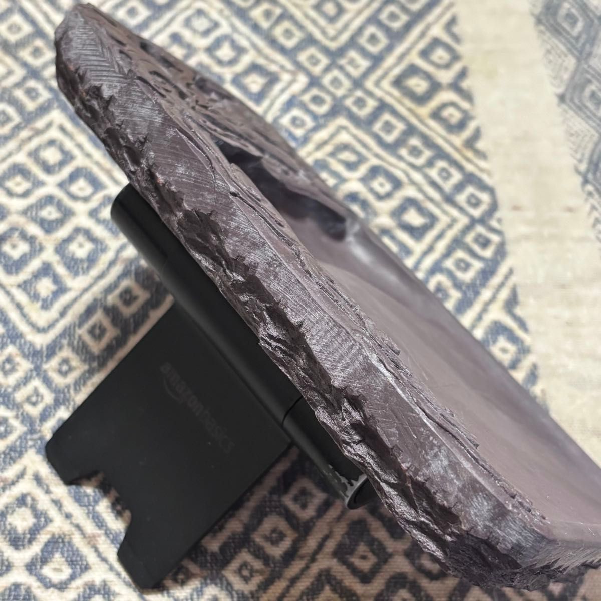 すずり 龍彫刻 硯 書道具 唐木箱付き 中国美術 骨董品 端渓石 224B