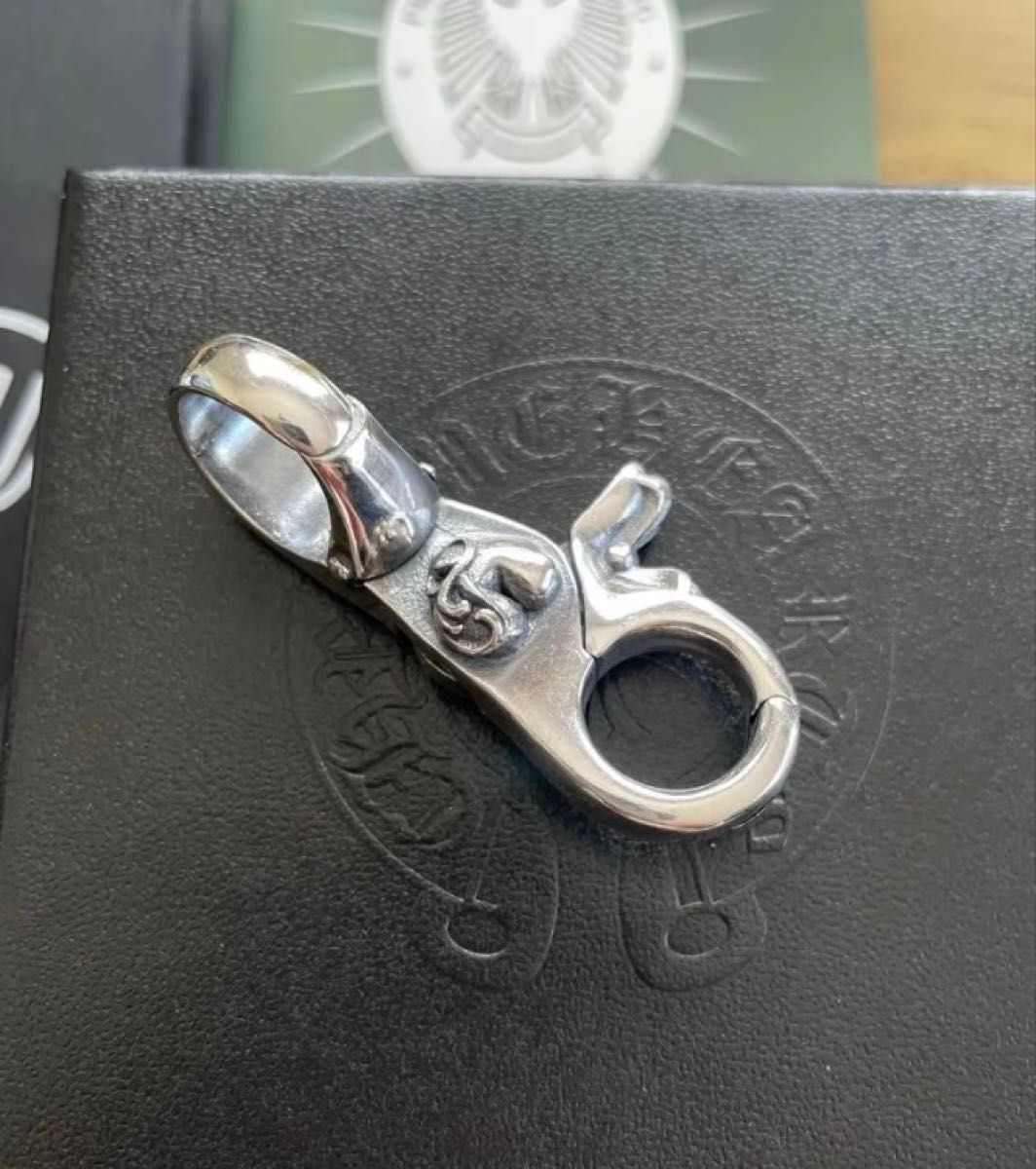 シルバー 925 クロス ファンシー キーチェーン キーリング ノー