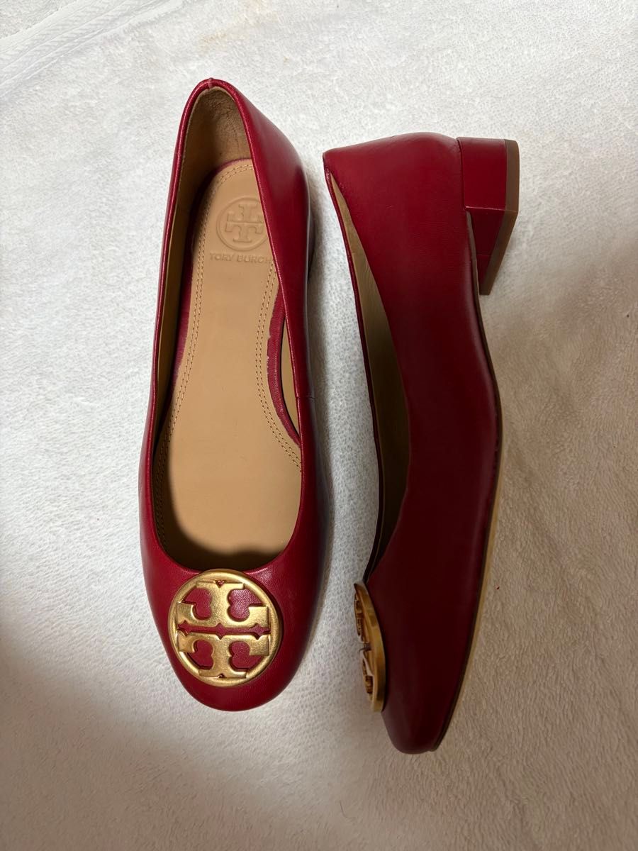 TORY BURCH トリーバーチ フラットシューズ パンプス 赤 レッド｜Yahoo