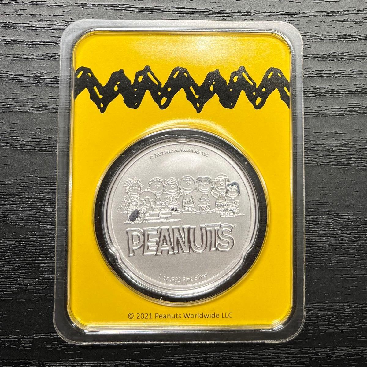 スヌーピー 1オンス 純銀メダル 999 silver TEP入り シルバーラウンド