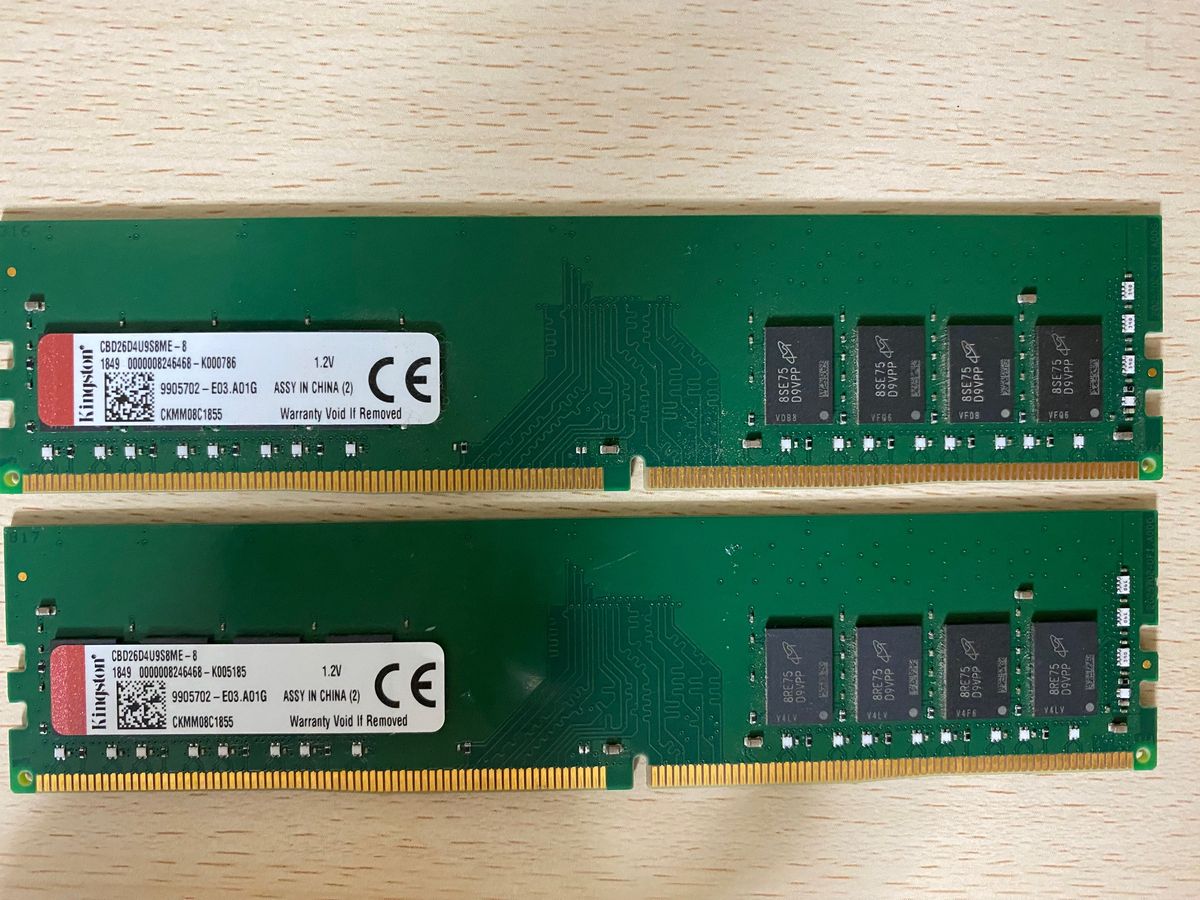 Kingston PC4-2666 8GB × 2枚 合計16GB デスクトップPC用メモリ DDR4