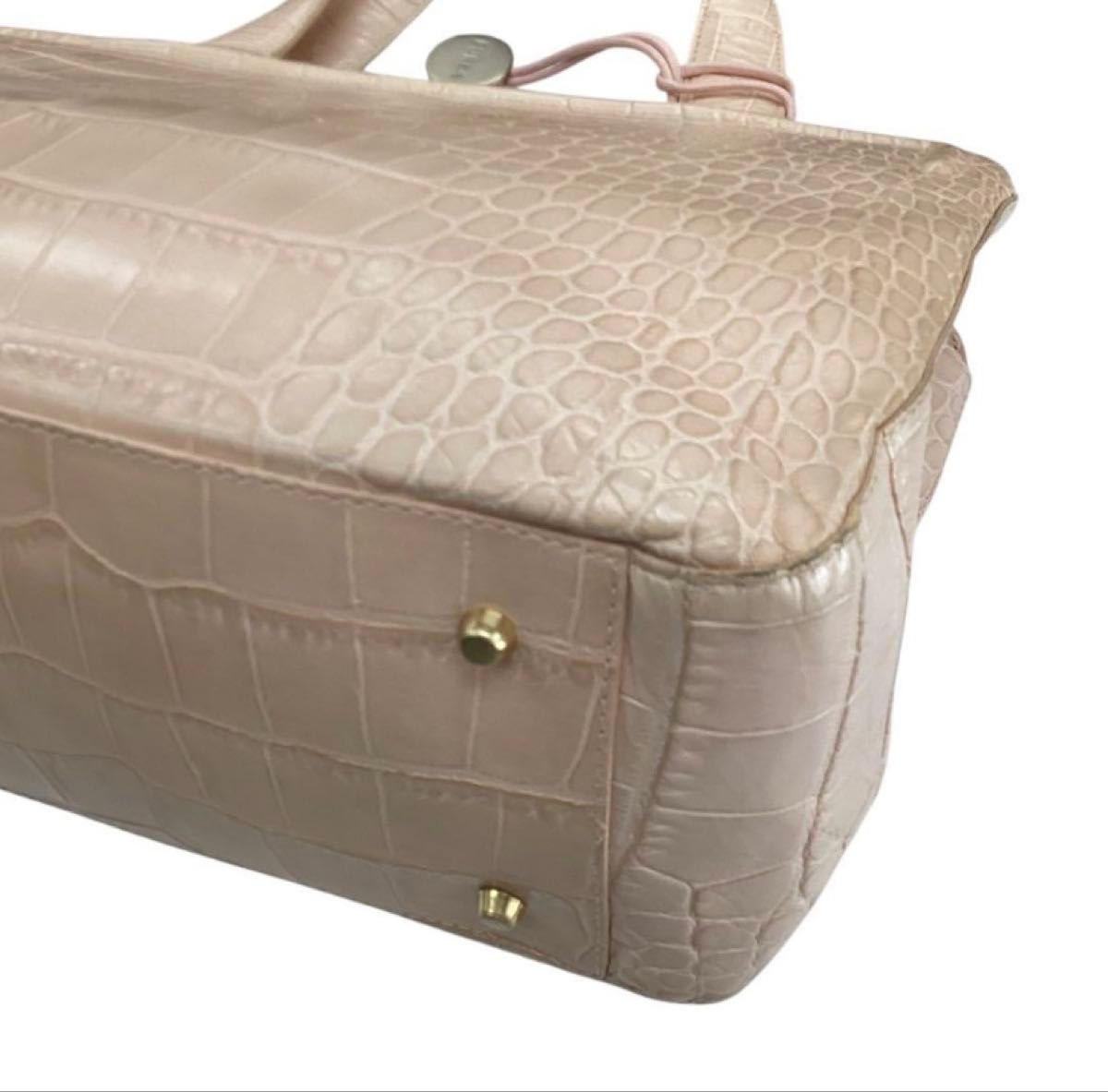 フルラ】クロコダイル型押し調 バッグ&長財布セット【FURLA】保存袋