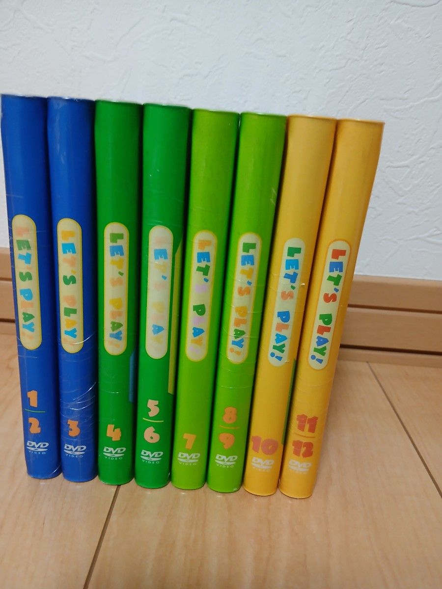新品 未開封 レッツプレイ DVD ディズニー英語システム 全8巻 Let's