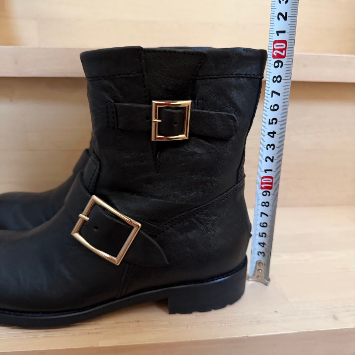 JIMMY CHOO イタリア製 ロゴプレート付 エンジニアブーツ37 1/2 楽天