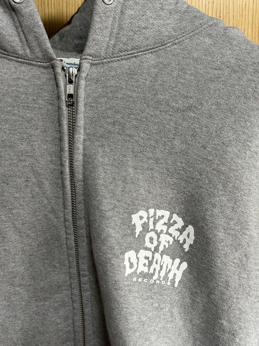 PIZZA OF DEATH パーカー グレー ジップアップパーカー｜Yahoo!フリマ