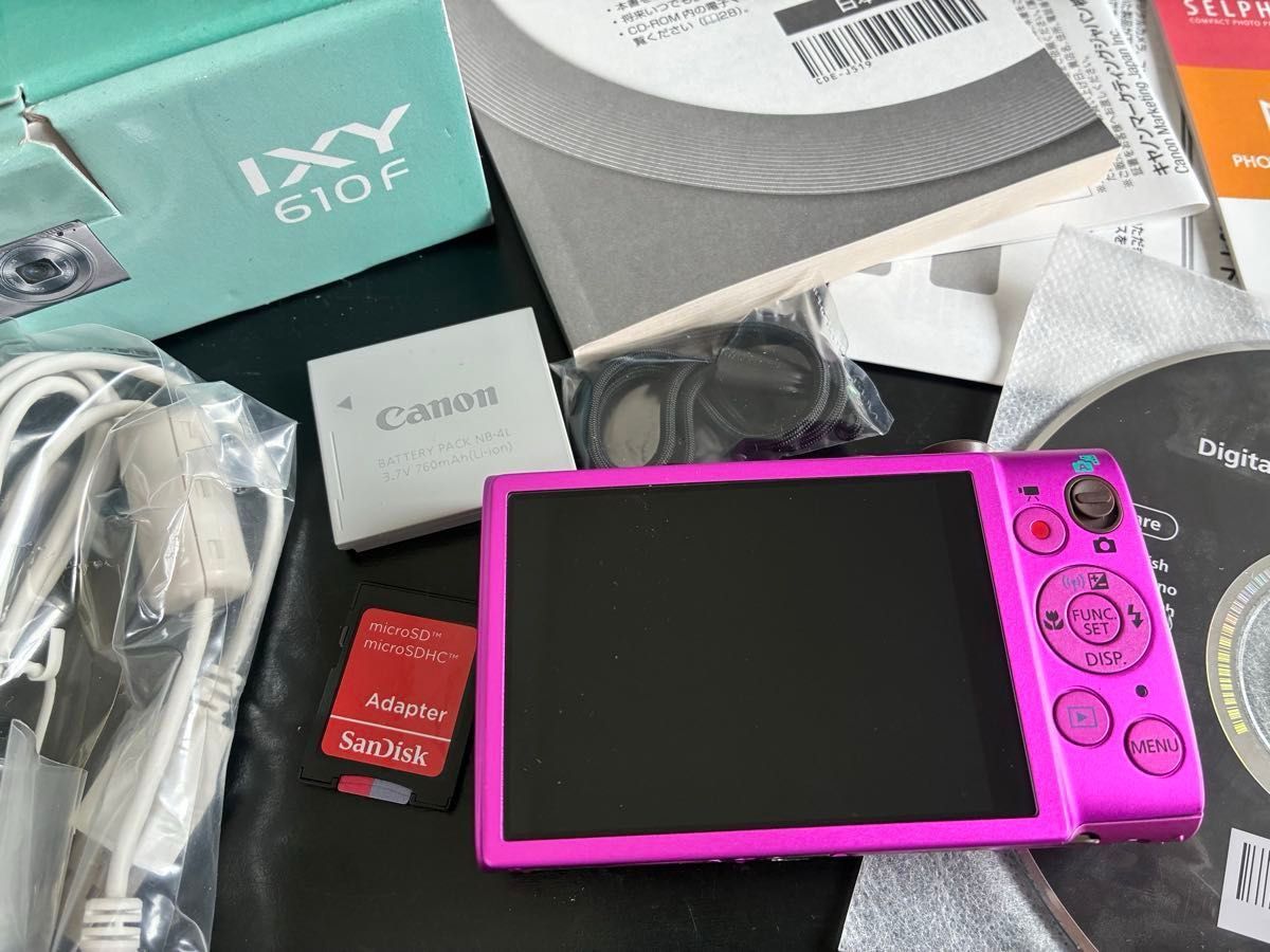 美品 キャノン Canon IXY610F ピンク デジカメ カード付き｜Yahoo
