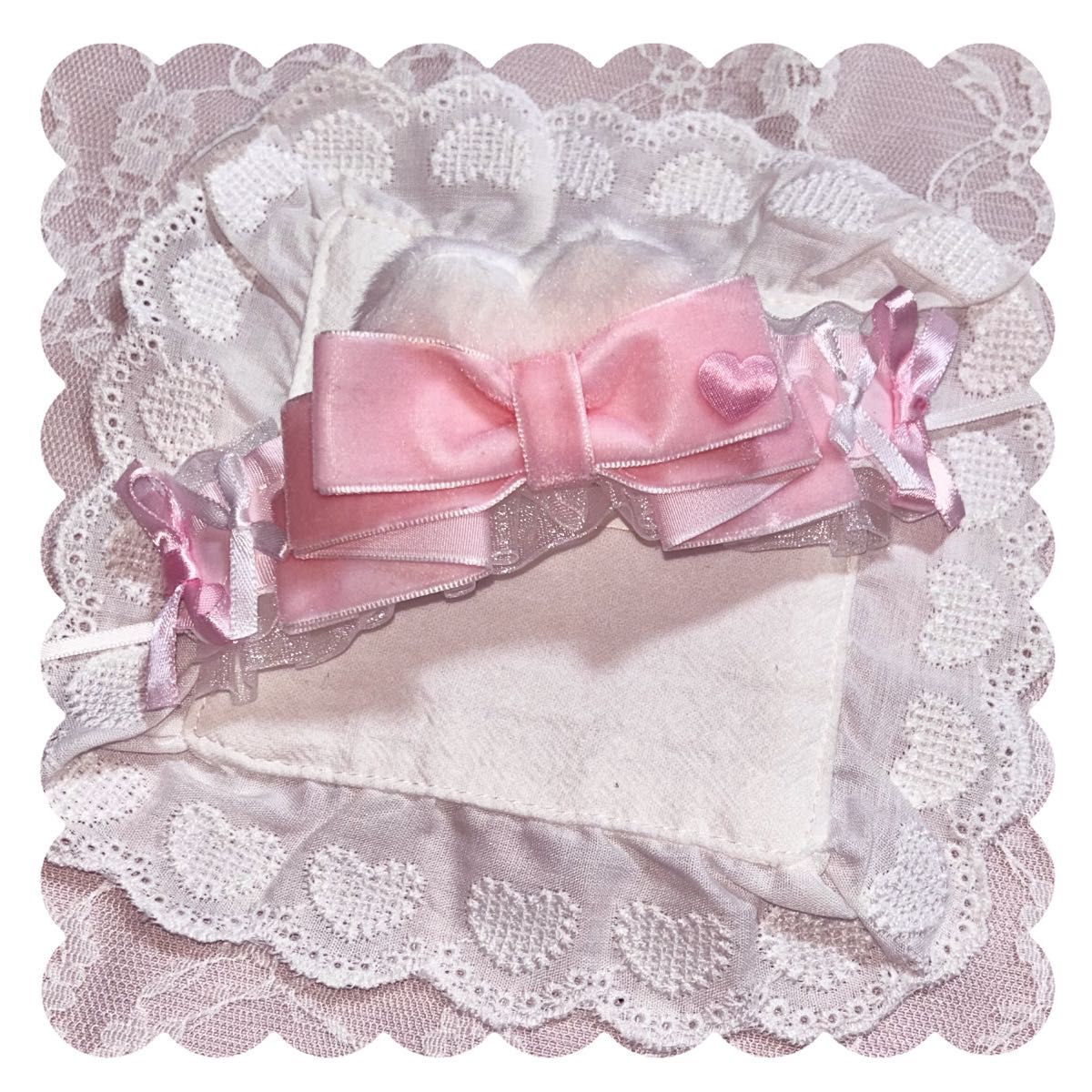 専用 ぬい服 ぬい ヘッドドレス オムライス ナース リボン 10cm ピンク