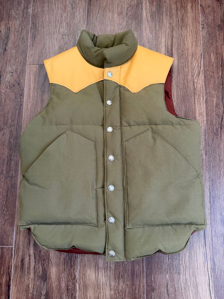 シュガーケーン レザーヨーク ダウンベスト 東洋エンタープライズ