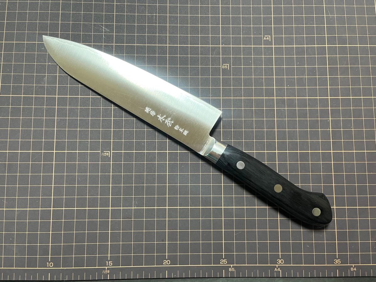 日本橋 木屋 粉末鋼 三徳包丁 延房 刃渡り18センチ PMIハイス SPG2