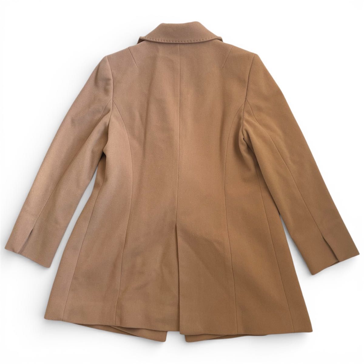 23区 サイズ44 ウールカシミヤ ピンクベージュ ダブルブレス ハーフ