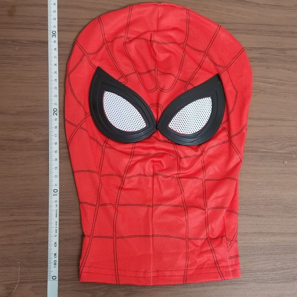 送料無料 スパイダーマン 3Dマスク レッド 赤 コスプレ フェイスマスク