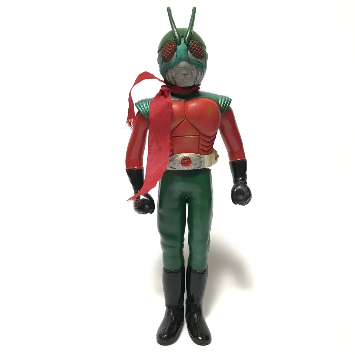 当時もの ポピー製「仮面ライダー スカイライダー」面取れソフビ