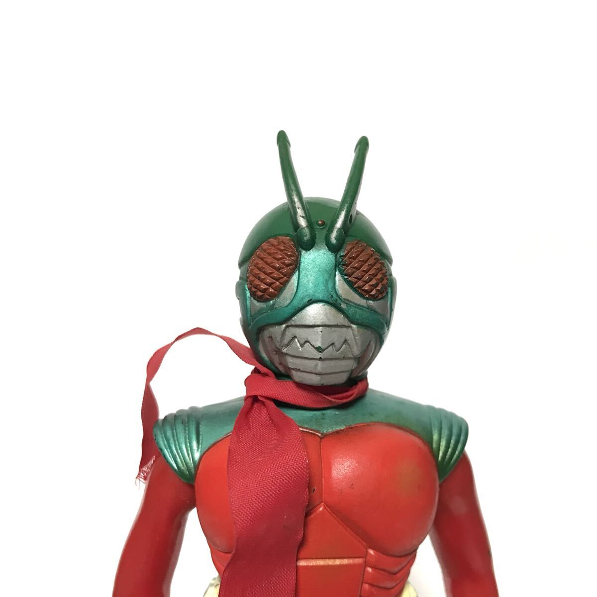 当時もの ポピー製「仮面ライダー スカイライダー」面取れソフビ