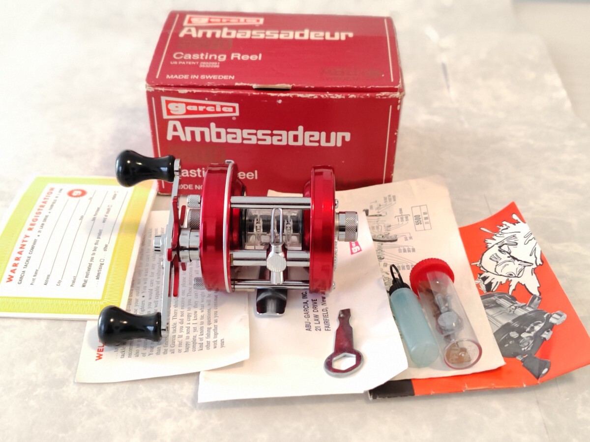 程度良好 ABU Ambassadeur アブ アンバサダー 5500 レッド 790401