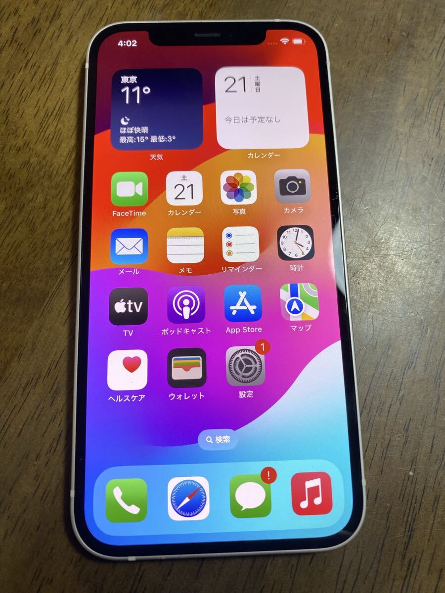 訳あり/ジャンク】iPhone12 64GB Softbank ホワイト 赤ロム保証 本体