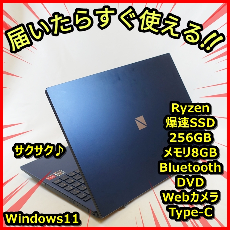 Windows11 高画質フルHD 爆速SSD256GB メモリ8GBだからサクサク NEC