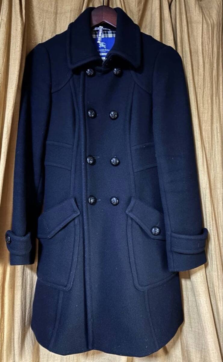 BURBERRY BLUE LABEL ブラックピーコート 38 M｜Yahoo!フリマ（旧