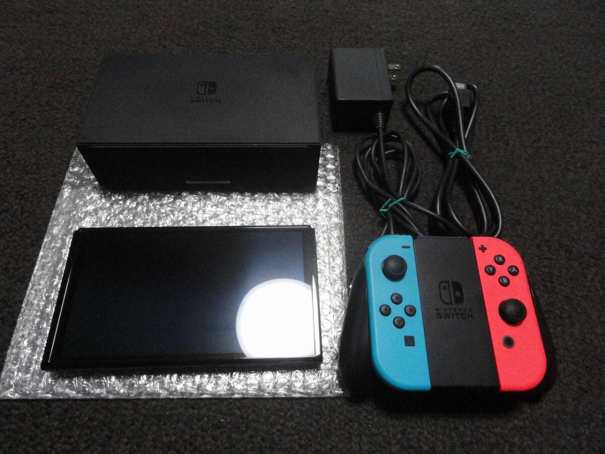 Nintendo Switch 有機ELモデル ネオンブルー ネオンレッド 動作確認