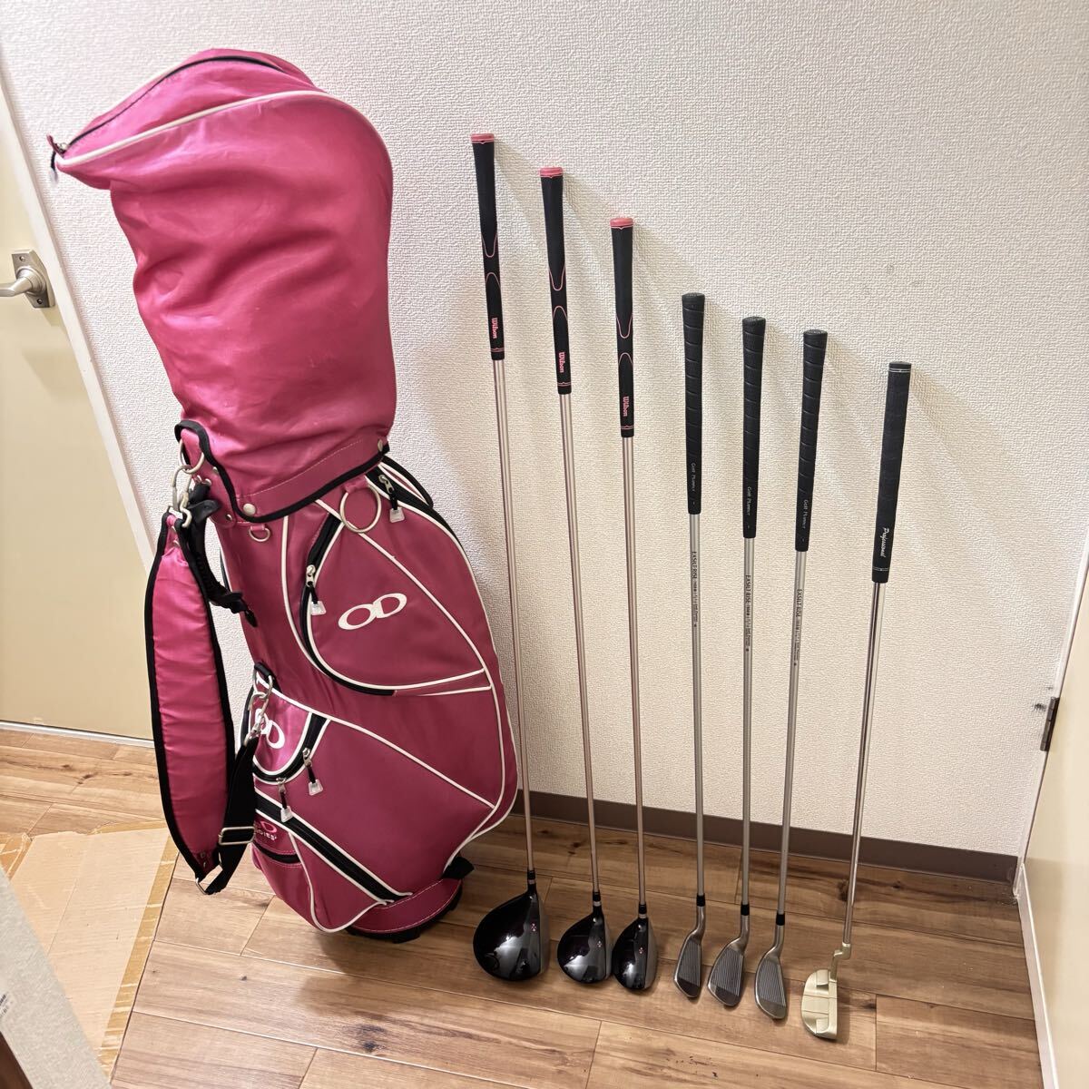 良品 レディース ゴルフセット 7本 Wilson Epoloc EC/Golf Planner