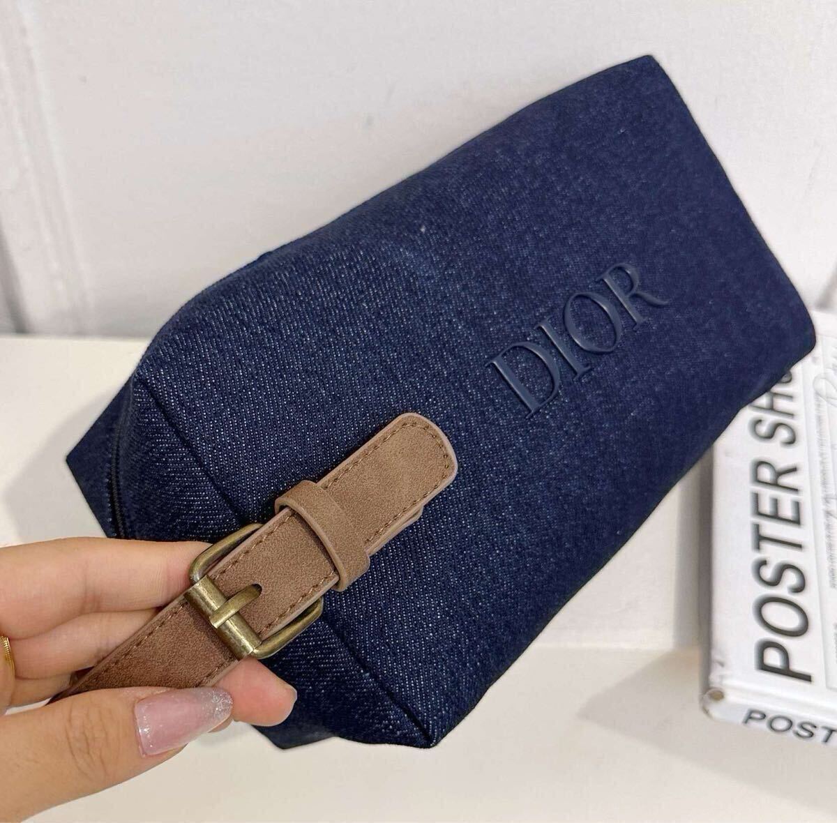 ディオール 2025年父の日限定 ノベルティ トラベルポーチ デニム