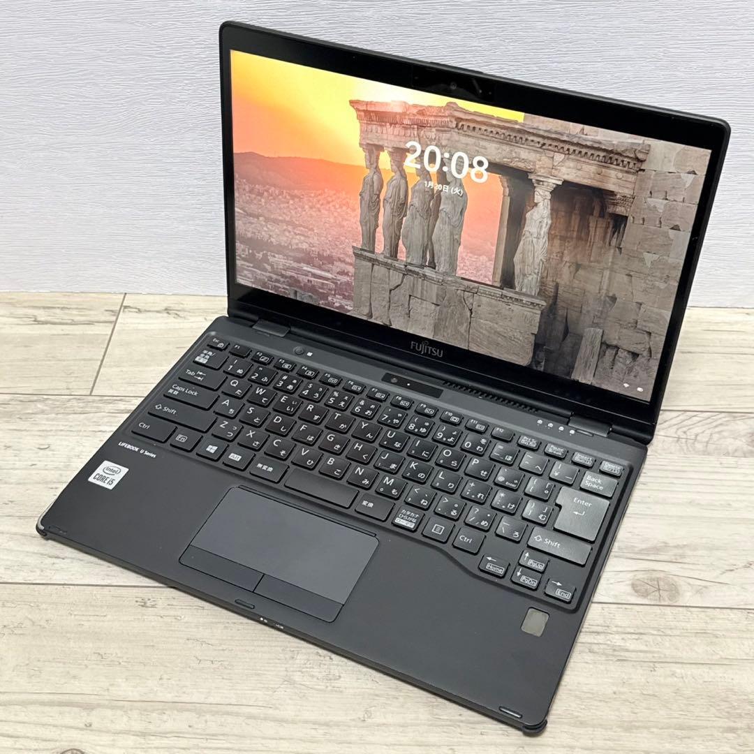超軽量877g 2in1 富士通 第10世代i5/8GB/SSD Win11 Office付き 即納