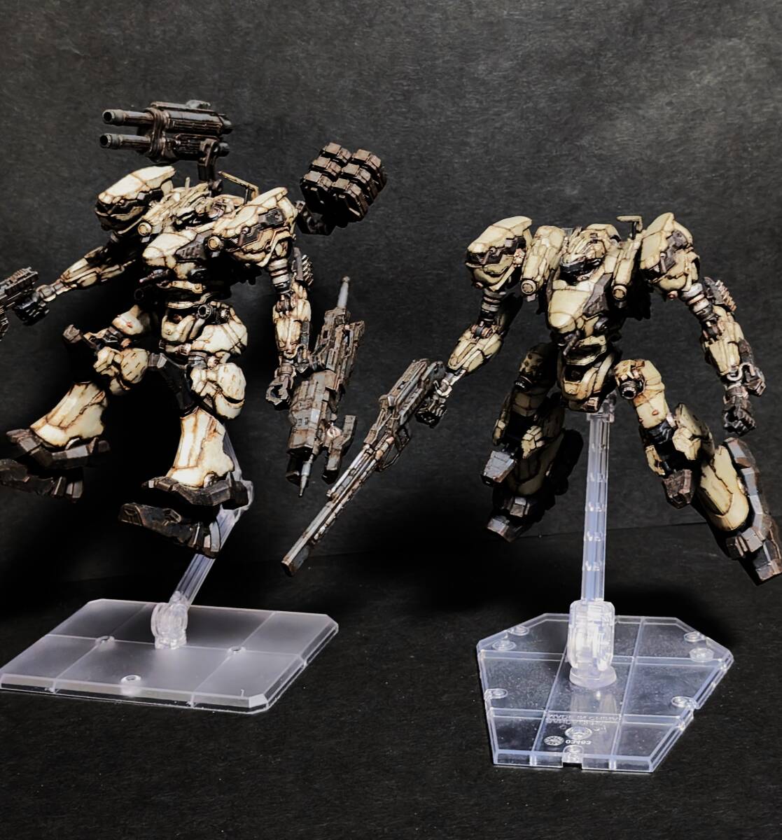 30MM ARMORED CORE ナイトフォール＋ORBITER ウェザリング塗装完成品