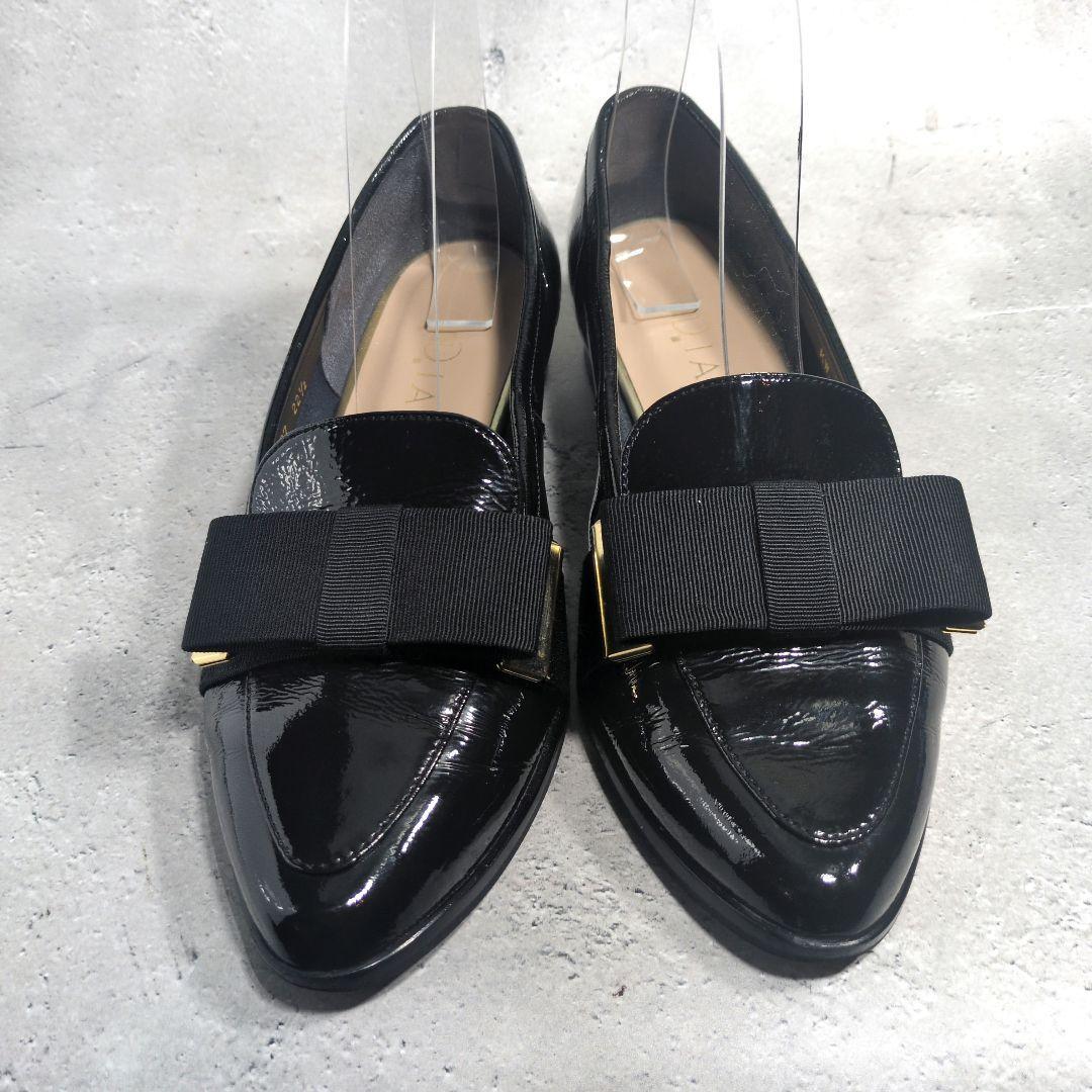 DIANA ダイアナ オペラシューズ リボン パンプス 22 5cm 黒｜Yahoo