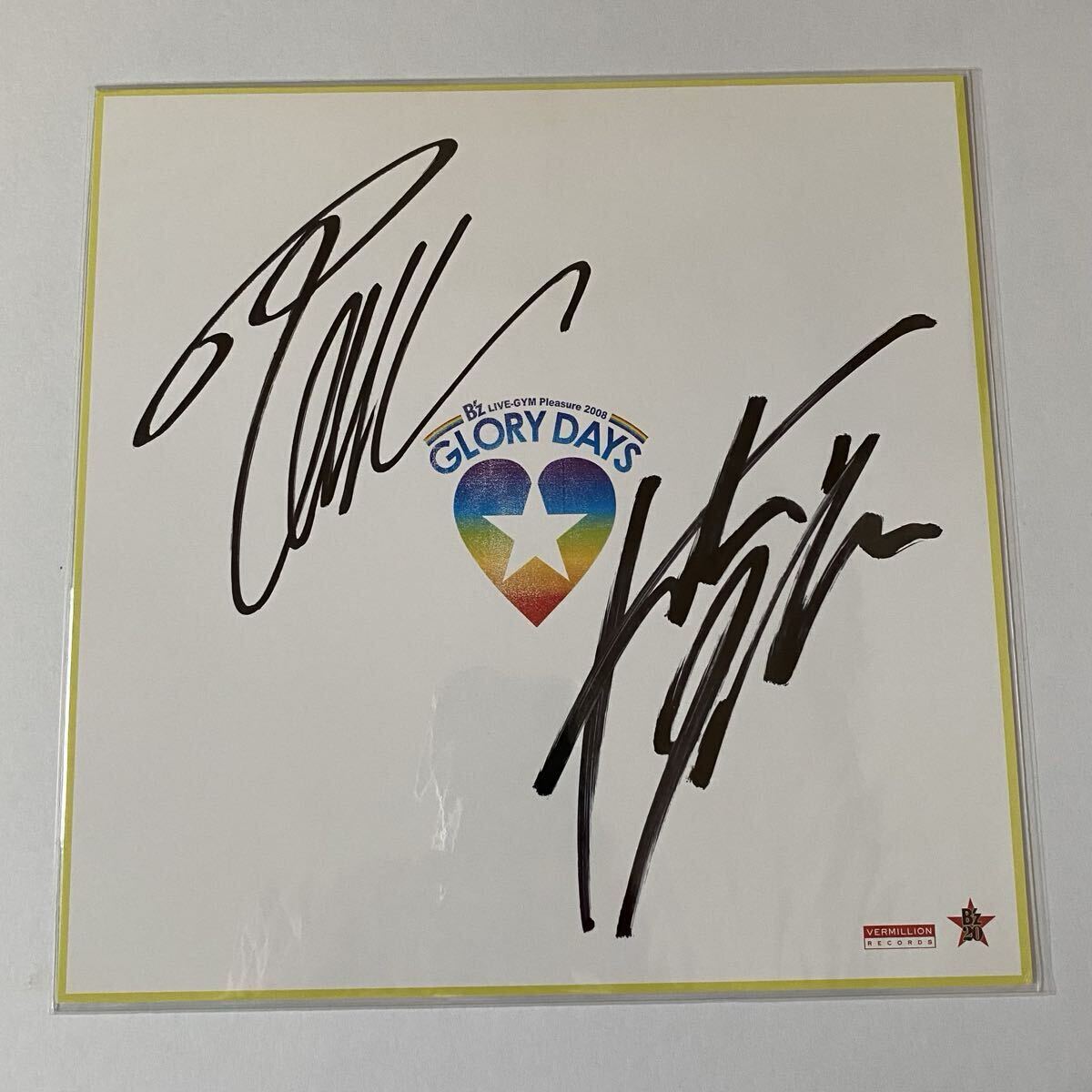 B'z LIVE-GYM Pleasure2008 GLORY DAYS 直筆サイン色紙｜Yahoo!フリマ