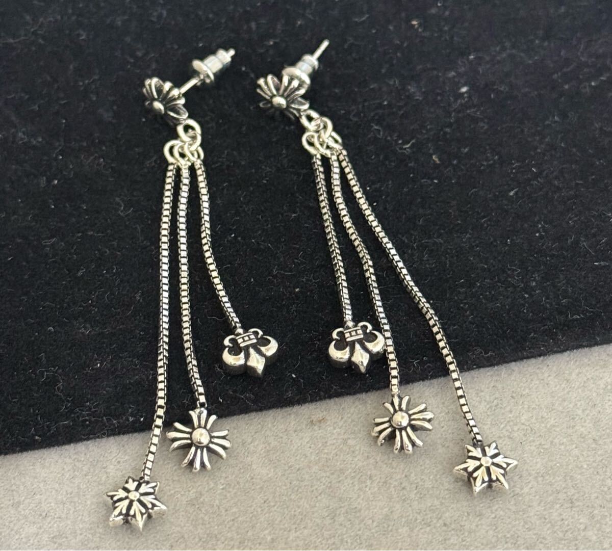 JOJOイヤリング ジョジョピアス シルバー色 クロスピアス｜Yahoo