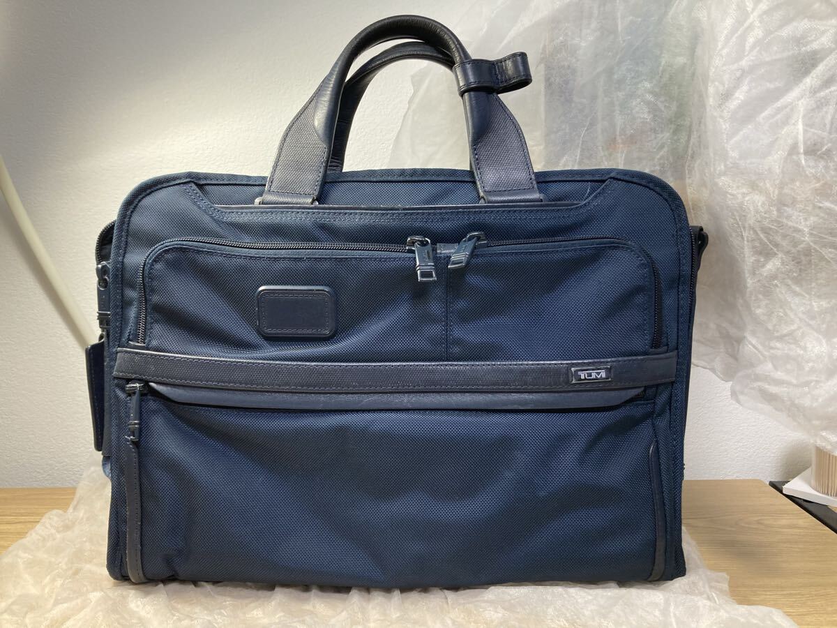 TUMI トゥミ ALPHA 3 SHIPS ネイビー ブリーフケース ビジネスバッグ