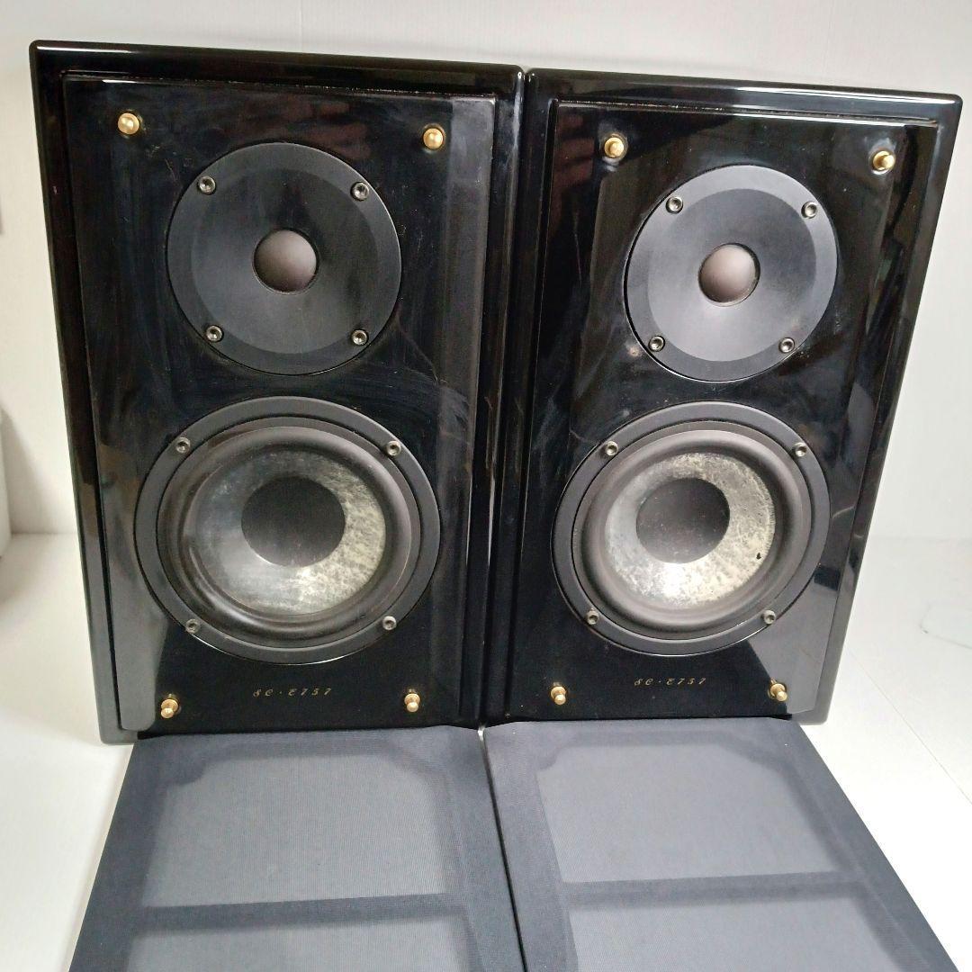 音出し DENON SC-E757 2WAY ペアスピーカー オーディオ 音響 ブラック
