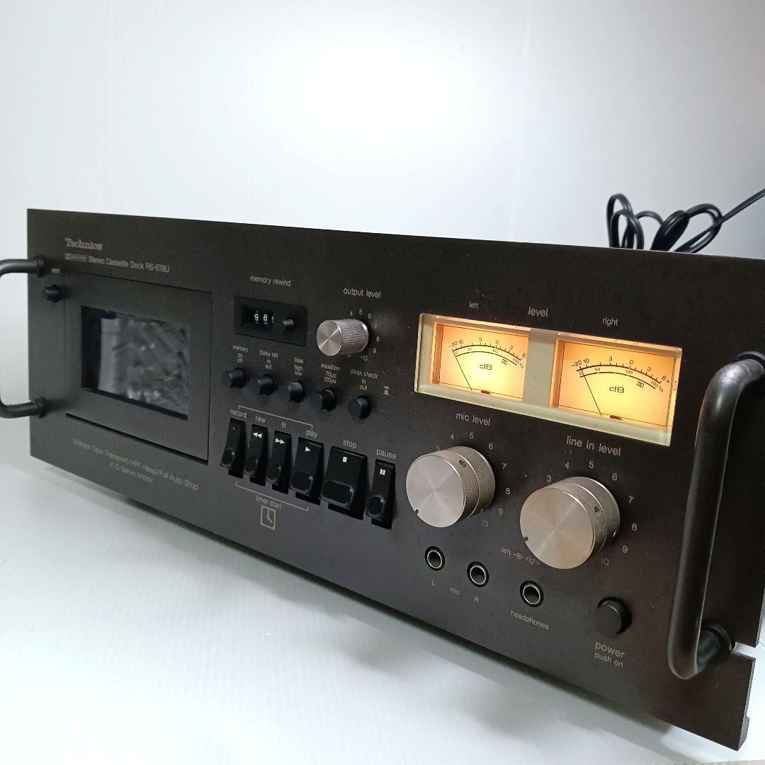 通電確認 ジャンク Technics テクニクス ステレオカセットデッキ RS