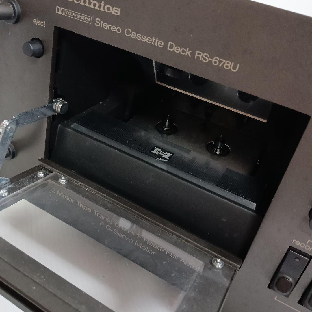 通電確認 ジャンク Technics テクニクス ステレオカセットデッキ RS