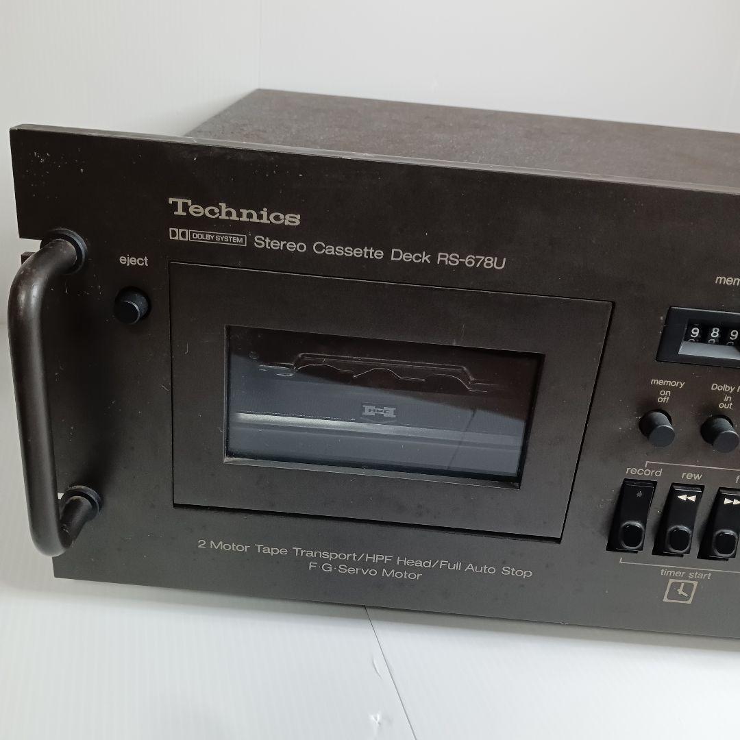 通電確認 ジャンク Technics テクニクス ステレオカセットデッキ RS