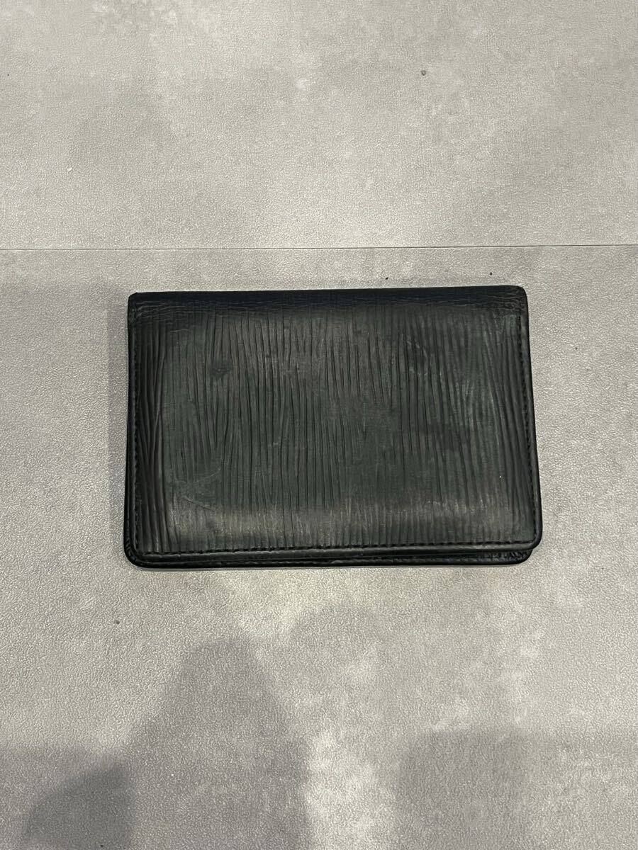 ルイ・ヴィトン 名刺入れ エピ ブラック LOUIS VUITTON ルイヴィトン